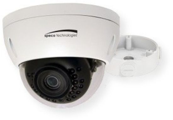 Speco Technologies O3VLD1 IP Indoor Outdoor Dome IR Camera; White: 2.8mm fixed lens; Supports 3MP 20fps and 1080p 30fps; Built in standard PoE (IEEE 802.3af); Adaptive IR LEDs reduce IR saturation; IR Range: 98 (depending on scene reflection); True Day/Night operation (IR cut filter); UPC 030519019958 (O3VLD1 O3VLD1 O3VLD1CAMERA O3VLD1-CAMERA  O3VLD1SPECOTECHNOLOGIES O3VLD1-SPECOTECHNOLOGIES)  