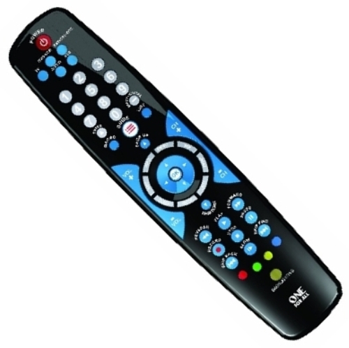 RCA OARN05G 5-Device Universal Remote Control; Control TV, DVD/VCR, CBL/SAT/DTC, Audio, AUX; Program up to 8 one-touch activities (macros); Blue backlit keypad; SAT/CBL/Blu-ray color keys for advanced menu/activities; Learns commands from your original remotes; Menu and guide support; Volume/transport key punch-through and channel lock; Digital sub-channel capable (like 6.1); Digital converter box ready; UPC 044476070365 (OARN05G OAR-N05G)