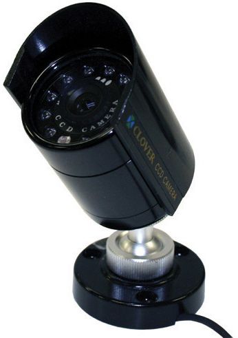 Clover OB280 Outdoor Super Led Night Vision Camera B/W, 380 TV lines Resolution, 11 Super Led, Metal Case Camera, Standard VCR Recordable, Use with Most TV's, Usable Illumination 0.0 Lux, UPC 617517280094 (OB 280 OB-280 280)