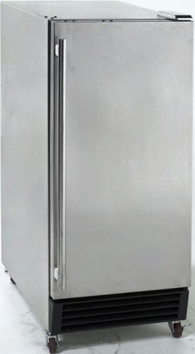 Avanti OBC32SS Built-In or Free Standing Outdoor Refrigerator, 3.2 CF Capacity, Stainless Steel Handle, Interior Light, Casters for Easy Movement, 6 Foot Power Cord, Full Wrap-Around Stainless Steel Finish, Full Range Temperature Control, Reversible Door, Auto Defrost System, 33