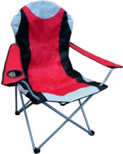 Kole Imports OD337 Padded Camping Chair; Perfect companion whether you're camping, at a sporting event or lounging in your backyard; Has a cup holder so your drink stays safe while you sit back and relax; Easily unfolds in seconds; When you're ready to go, simply fold chair and slip into travel bag; Bag has a strap making it super easy to transport; UPC 731015202720 (OD-337 OD 337)