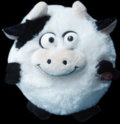 Odyssey ODY-C1 Puffy Critters Comet The Cow, Takes 3 AA batteries, Makes unique noises, Vibrates and moves when hand is pressed, Fluffy, Comes with an Official Orly World Birth Certificate, Ages 5 and up, UPC 844270001868 (ODYC1 ODY C1)