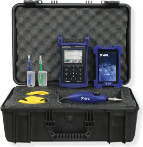 AFL OFL280-100-PRO Series OFL280 FlexTester PRO 1310, 1550nm Hand Held Multifunction OTDR and Loss Test Set; Patented in or out of service OTDR testing from a single port; Icon-based LinkMap display with pass and fail for easy network analysis;  ServiceSafe live PON detection and OTDR test without service disruption; UPC AFLOFL280100PRO (OFL280100PRO OFL280100-PRO OFL-280-100PRO AFLOFL280100PRO AFLOFL280100-PRO AFL-OFL280100PRO)