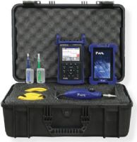 AFL OFL280-103A-PRO Model OFL280-103 FlexTester Hand-held Multifunction OTDR and Loss Test Set With APC inspection Adapter Tips, Blue, Patented in- or out-of-service OTDR testing from a single port, Icon-based LinkMap display with pass/fail for easy network analysis, ServiceSafe live PON detection and OTDR test without service disruption, UPC AFLOFL280103APRO (OFL280103APRO OFL280103A-PRO OFL280-103APRO OFL280 103A PRO OFL280103A PRO OFL280 103APRO OFL280-10X OFL28010X) 