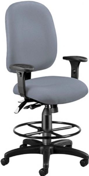 OFM 125-DK-G Office Task Chair Ergonomic Chair with Footrest, 3