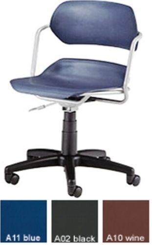 OFM 200 Armless Swivel Computer/Task Chair, Accepts DK-2 Drafting Kit for conversion into a stool, Gas lift height adjustment (OFM200 OFM-200)