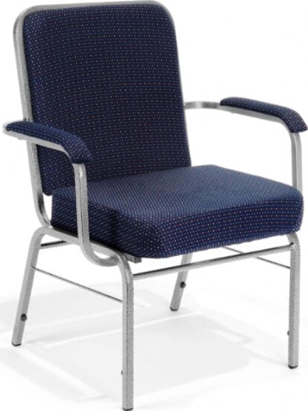 OFM 300-XL-3145 Fabric Big And Tall Stacking Arm Chair, 25.50