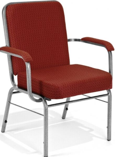 OFM 300-XL-3165 Fabric Big And Tall Stacking Arm Chair, 25.50