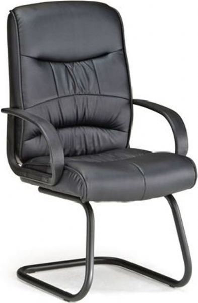 OFM 509-LX Executive/Conference Leatherette Guest Chair, Soft, supple leatherette carefully stitched and tufted for plush comfort (OFM509LX OFM-509-LX OFM509 OFM-509 OFM-509LX)