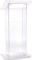 Oklahoma Sound 401S Clear Acrylic Podium with Convenient Shelf, Are made from 1/2” and 3/8” acrylic plexiglass, Shelf 14”W x 8”D, Very popular in the Evangelical Church, or any modern business setting that calls for an attractive and unique looking podium, 15 x 24 x 46 Inches, 55 lbs. (OKLAHOMASOUND401S OKLAHOMASOUND-401S 401-S 401) 