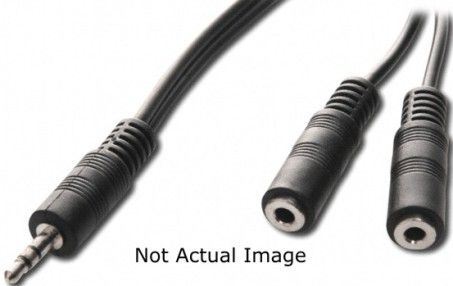 Oklahoma Sound YC Y-Connector Cable, Black, Split one 1/4