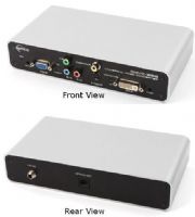 Opticis OMVC-200 Multi-format converter; Accepts DVI, VGA, Component, S-Video and Composite inputs; Detects the first connected input video signal and converts it into one fiber DVI; Supports various resolutions with up-scaling feature; Transmits signal up to 1640 feet over SC multi-mode fiber (OMVC200 OMVC 200) 