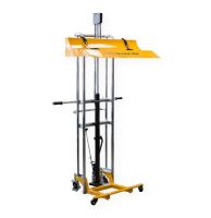 On-A-Roll 61570 Lifter Series Hi-Rise, lifts rolls up to 71" H; Low profile fork clearance of 4" (100mm); Extended nylon safety straps provide leverage to help guide the roll into the trough and ensure materials are secured for transport; Dimensions 47.25" x 31.5" x 80.7" (ONAROLL61570 ONAROLL-61570 ONAROLL615-70 FOSTER-61570 ONAROLL-LIFTER 615/70) 