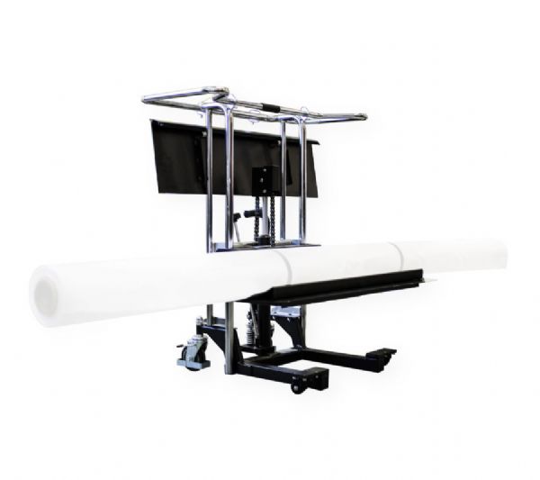On-A-Roll 61580 Lifter Series Universal; Adjustable roll wedges for printers and removable roll ramp; Thin flat roll tray fits inside the opening of most printers; Adjustable roll wedges and a removable roll ramp permit use with most printers and flatbed roll-to-roll cutters (ONAROLL61580 ONAROLL-61580 ONAROLL615-80 FOSTER-61580 ONAROLL-LIFTER 615/80)