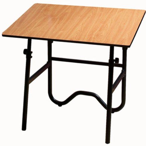 Alvin ONX42-3WBR Contemporary fold-away drafting-height table, 30