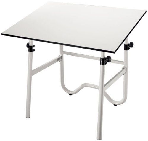Alvin ONX42-4XBR Contemporary fold-away drafting-height table, 30