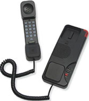 Teledex OPL691591 Trimline II Message Waiting Analog Hotel Telephone, Black, Two Line Telephone, HAC/VC (ADA) Handset Volume Boost, Easy Access Data Port, Red Message Waiting lamp, Patented MultiX Message Waiting Circuitry, Hold with Hold Release detection circuit, Backlit Keypad on handset, 'New Call' Button on Handset (OPL-691591 OPL 691591 00B2510)