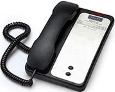 Teledex OPL760091 Opal 1001 (Lobby) Single-Line Analog Hotel Telephone, Black, Stylish European Design, Hidden Numeric Keypad, HAC/VC (ADA) Handset Volume Boost with 3 distinct levels, Desk or Wall Mountable, Easy Access Data Port, ExpressNet High Speed Ready, MultiX Message Waiting Circuitry, Large Red Message Waiting lamp (OPL-760091 OPL 760091 OPAL1001 00G2610)