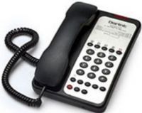 Teledex OPL762391 Opal 1010 Single-Line Analog Hotel Telephone, Black, Stylish European Design, Ten (10) Guest Service Buttons, Easy Access Data Port, HAC/VC (ADA) Handset Volume Boost with 3 distinct levels, ExpressNet High Speed Ready, MultiX Message Waiting Circuitry, Large Red Message Waiting lamp, Redial, Flash (OPL-762391 OPL 762391 OPL76239 OPAL1010 00G2660) 