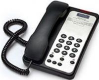 Teledex OPL767391 Opal 1003 Single-Line Analog Hotel Telephone, Black, Stylish European Design, Three (3) Guest Service Buttons, Easy Access Data Port, HAC/VC (ADA) Handset Volume Boost with 3 distinct levels, ExpressNet High Speed Ready, MultiX Message Waiting Circuitry, Large Red Message Waiting lamp, Redial, Flash (OPL-767391 OPL 767391 OPAL1003 OPAL-1003 00G2630) 
