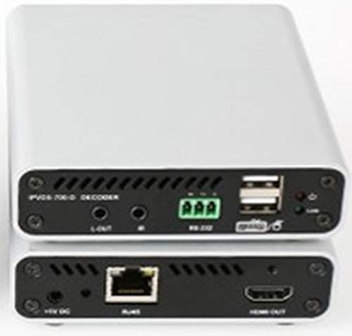 Opticis IPVDS-700-D Decoder HDMI/DVI IP Video Wall Controller with PoE Feature; Supports Analog/HDMI Audio Input and Output; Fast Switching Time/Low Video Latency; Provides HDMI Loop Thru Port for Local Display (Up to 4K 60Hz 4:2:0); Provides Merge, Overlay and Split Function on Multiple Video Wall Layout of PC Program (OPTICISIPVDS700D IPVDS700D IPVDS700-D IPVDS-700D)