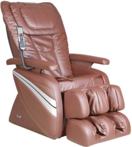Osaki OS-1000B Deluxe Massage Chair, Brown, Synthetic Leather, 5 easy to use preset auto program, Delivers a powerful and realistic full body, seat & leg massage, 4 Massage Types: Kneading & Tapping, Kneading, Tapping and Rolling, Intelligent 4 roller system, Manual speed control of the massage, 3 different width settings, UPC 045635065017 (OS1000B OS 1000B OS-1000 OS1000)