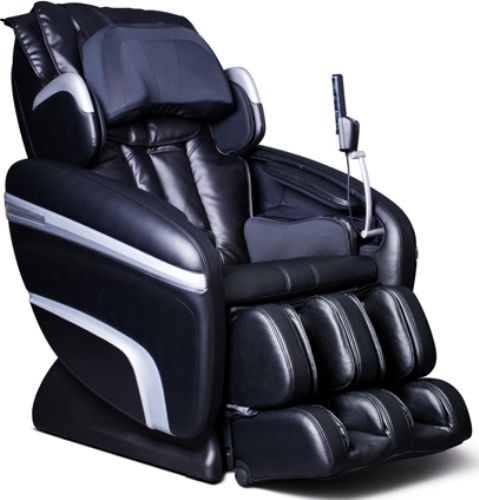Osaki OS-6000A Deluxe ZERO GRAVITY Massage Chair, Black/Black, Synthetic Leather, Designed with a set of S-track movable intelligent massage robot , special focus on the neck, shoulder and lumbar massage according to body curve, Automatically detect the whole body curve as well as make micro adjustments, UPC 045635065116 (OS6000A OS 6000A OS-6000 OS6000)