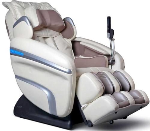 Osaki OS-6000C Deluxe ZERO GRAVITY Massage Chair, Cream/Beige, Synthetic Leather, Designed with a set of S-track movable intelligent massage robot , special focus on the neck, shoulder and lumbar massage according to body curve, Automatically detect the whole body curve as well as make micro adjustments, UPC 045635065130 (OS6000C OS 6000C OS-6000 OS6000)