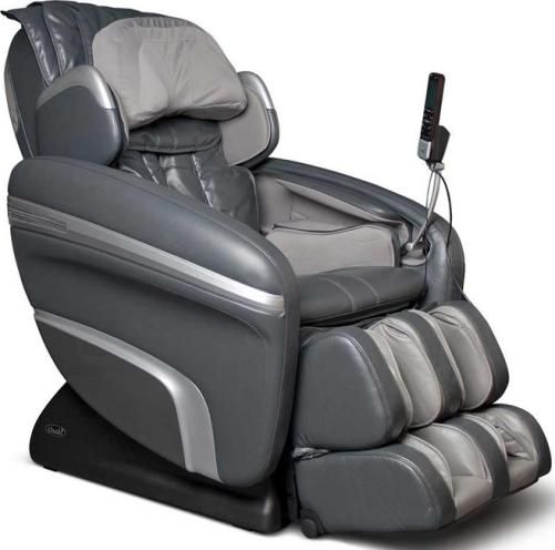 Osaki OS-6000D Deluxe ZERO GRAVITY Massage Chair, Charcoal/Beige, Synthetic Leather, Designed with a set of S-track movable intelligent massage robot , special focus on the neck, shoulder and lumbar massage according to body curve, Automatically detect the whole body curve as well as make micro adjustments, UPC 045635065147 (OS6000D OS 6000D OS-6000 OS6000)