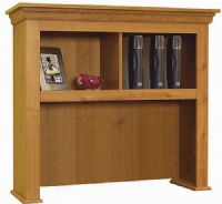 O'Sullivan 11787 Hutch for Workcenter or Lateral File, Comes in a Kayak Birch finish, Built in cord access slot, Open and closed storage (OSU11787 OSU-11787 OSU 11787)