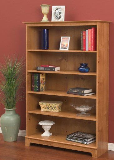 O'Sullivan 37390 Bookcase Five Shelf, Litchfield Collection, Finished in Heartland Pine laminates (OSU37390 OSU-37390 OSU 37390 OSullivan) 