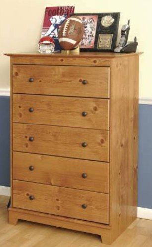 O'Sullivan 37399 Chest/Dresser 5 drawer, Litchfield Collection, Finished in Heartland pine laminates, 5 drawers for storage (OSU37399 OSU-37399 OSU 37399 OSullivan) 