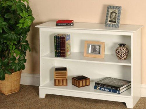 O'Sullivan 37409 Bookcase Two Shelf, Litchfield Collection, Finished in White laminates (OSU37409 OSU-37409 OSU 37409 OSullivan) 