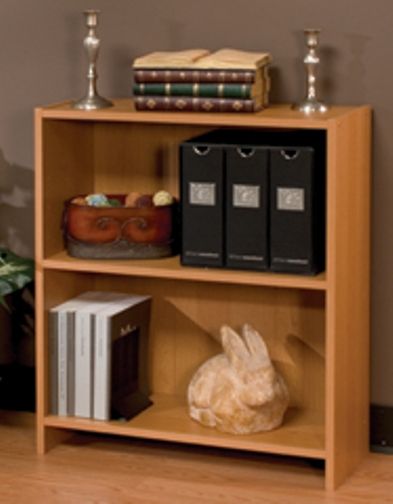 O'Sullivan 41270 Bookcase Two Shelf, Essentials Collection, Finished in Norwegian Alder (JUNO ALDER) laminates (OSU41270 OSU-41270 OSU 41270 OSullivan)