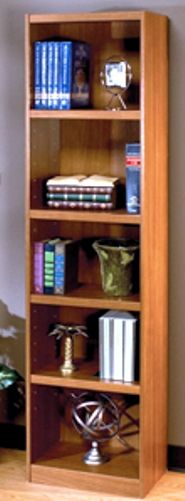 O'Sullivan 41383 Sliline Bookcase Five Shelf, Atwood Collection, Finished in White Maple laminates (OSU41383 OSU-41383 OSU 41383 OSullivan)