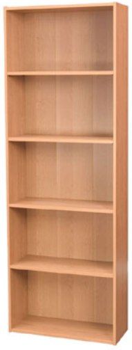 O'Sullivan 46605 Bookcase Five Shelf, Blank-Sales Rpt Cod Collection, Finished in Juno Alder laminates (OSU46605 OSU-46605 OSU 46605 OSullivan) 