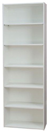 O'Sullivan 46616 Bookcase Six Shelf, Blank-Sales Rpt Cod Collection, Finished in White laminates (OSU46616 OSU-46616 OSU 46616 OSullivan) 