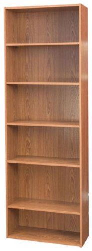O'Sullivan 46646 Bookcase Six Shelf, Blank-Sales Rpt Cod Collection, Finished in Manor Oak laminates (OSU46646 OSU-46646 OSU 46646 OSullivan) 