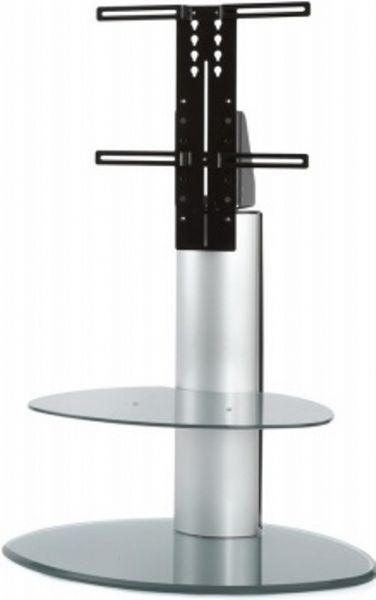 Avitech Plus OTW-MTNSIL model Off The Wall Motion Silver A/V Stand, Range fits any make and model of TV up to 55