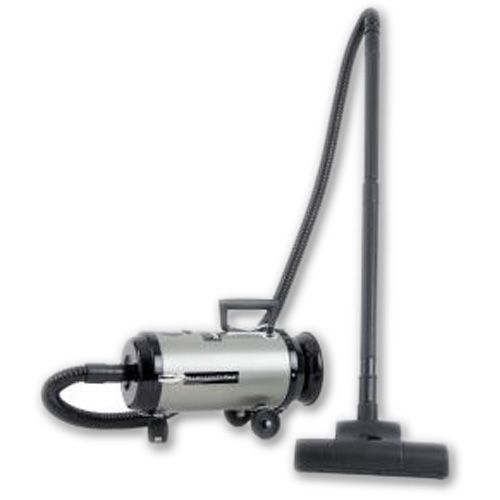 Metrovac 113-578017 Model OV4SNBF-200CVC Professional Evolution Variable Speed Compact Canister Vacuum, Satin Nickel/Black Finish, 4.0 Peak HP Twin Power Motor, 11.25 Amps, 1350 Watts; All Steel construction; Satin Nickel / Black Finish; A 4.0 Peak HP twin fan motor, 2 speed, mini canister with HEPA Filter; Dial 