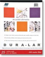 Grafix P05DM1417 Dura-lar, 14" x 17" Matte Film; 0.005" polyester film with a matte surface on two sides; This film accepts lead, ink, and colored pencil with ease and will erase cleanly; Great for stencil making and as a surface for mixed media artwork; An economical alternative to drafting film; 25-sheet pads; Dimensions 17" x 14" x 0.50"; Weight 1.81 lbs; UPC 09670115777 (GRAFIXP05DM1417 GRAFIX P05DM1417 P05 DM1417 P05-DM1417) 