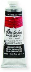 Grumbacher P095G Pre Tested Artists Oil Color Paint 37ml Grumbacher Red; The rich, creamy texture combined with a wide range of vibrant colors make these paints a favorite among instructors and professionals; Each color is comprised of pure pigments and refined linseed oil, tested several times throughout the manufacturing process; UPC 014173353092 (P095G GBP095GB OIL-P095G ARTISTS-P095G GRUMBACHERP095G GRUMBACHER-P095G) 