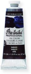 Grumbacher P112G Pre Tested Artists Oil Color Paint 37ml Indigo; The rich, creamy texture combined with a wide range of vibrant colors make these paints a favorite among instructors and professionals; Each color is comprised of pure pigments and refined linseed oil, tested several times throughout the manufacturing process; UPC 014173353146 (P112G GBP112GB OIL-P112G ARTISTS-P112G GRUMBACHERP112G GRUMBACHER-P112G) 