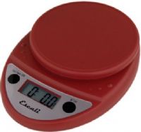 Escali P115WR Primo Digital Scale, 11 lbs, 5000 grams Capacity, 0.05 oz / 1 gram Graduation, Ounces and Grams Measuring units, Digital display, Two button operation, Automatic shut-off feature ensures long battery life, Tare feature, Warm Red Finish, UPC 857817000460 (P115WR P-115WR P 115WR P115-WR P115 WR) 