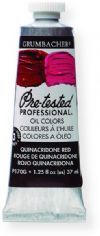 Grumbacher P170G Pre Tested Artists Oil Color Paint 37ml Quinacridone Red; The rich, creamy texture combined with a wide range of vibrant colors make these paints a favorite among instructors and professionals; Each color is comprised of pure pigments and refined linseed oil, tested several times throughout the manufacturing process; UPC 014173353320 (P170G GBP170GB OIL-P170G ARTISTS-P170G GRUMBACHERP170G GRUMBACHER-P170G) 
