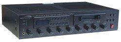Speco Technologies P-60FAC Amplifier with AM/FM Tuner and Cassette, 60 Watt, 70V (P60FAC P 60FAC)