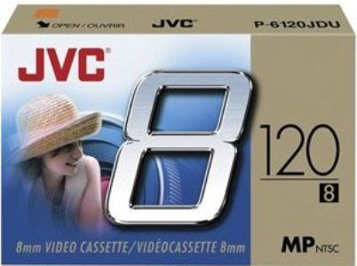 JVC P-6120JDU Video Cassette, 8mm 120 Minute (2 hrs) Recording Time High Performance & Durability (P6120JDU P 6120JDU P6120-JDU P6120 JDU)