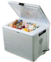 Koolatron P-75 Kool Kaddy 12 Volt Cooler, 36 quarts, Holds up to 57 soda cans, Capacity 57 12 oz. cans, Can be operated in a horizontal chest position or placed vertically like a refrigerator, Will cool up to 40 degrees F below the outside temperature, 12 volts / 4.5 Power Usage (P75 P 75 P-75)