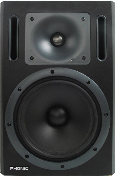 Phonic P8A Speaker, Bi-amplified design with 212W for the low frequencies and 106W for the highs, Flat response from 45 Hz to 22 kHz, Extremely wide sweet spot and good imaging (P8-A P8 A P-8A P 8A)