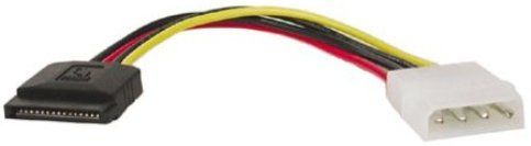 Tripplite P944-06I Power cable - 15 pin SATA power female / 4 pin internal power male, 1 x Serial ATA - 15-pin and 1 x Molex 4-Pin Male Plug/Connector Type, Power cable Type, 6 in Length (P944 06I P94406I)